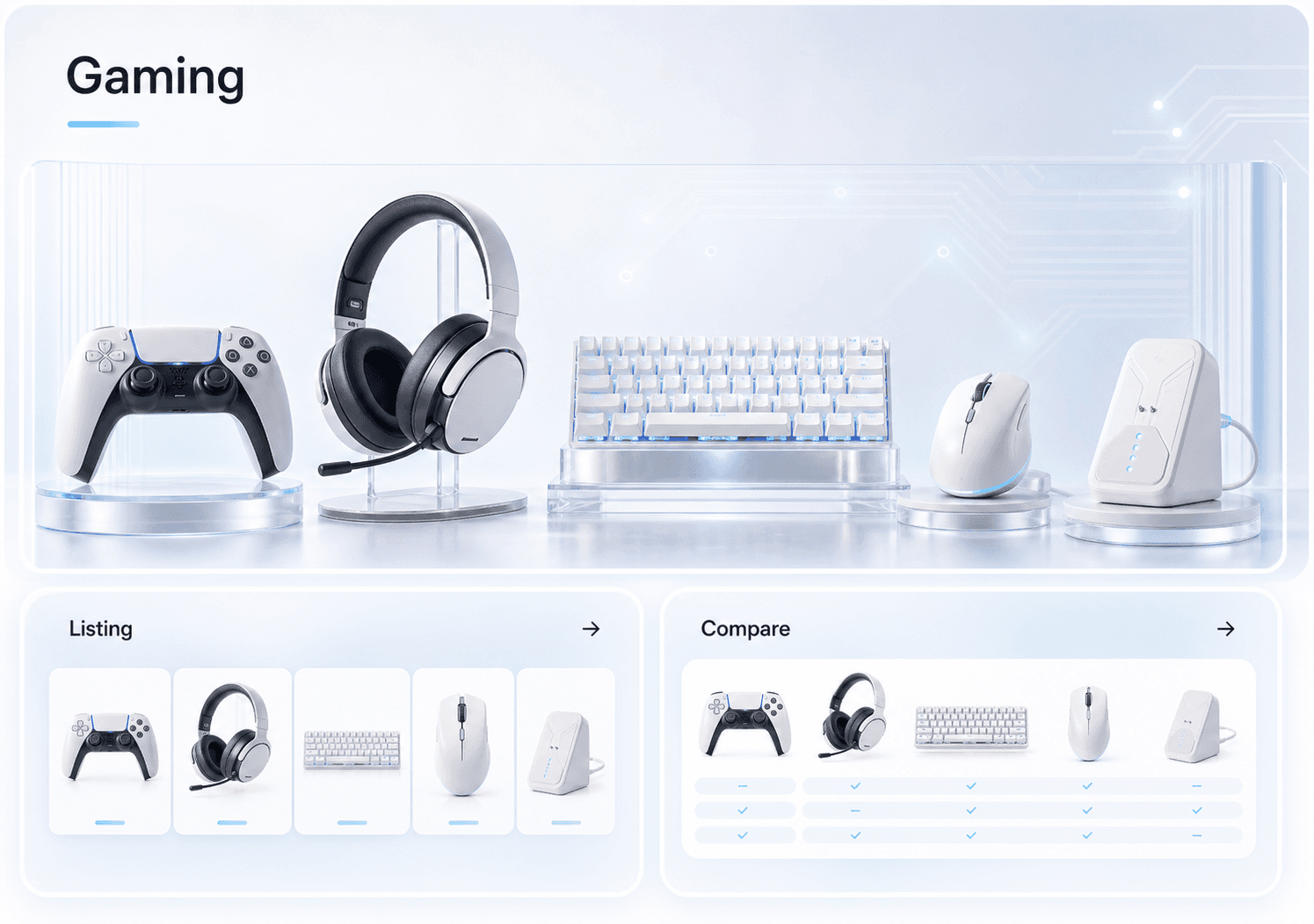 Gaming accessory board